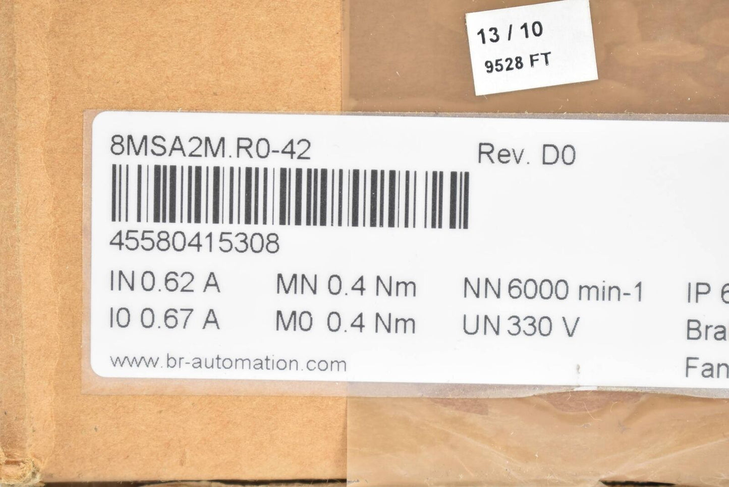Motion Controller Module | B&R | 8MSA2M.R0-42 Servo Motor Rev.D0
