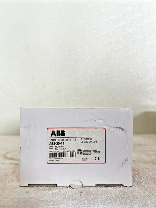 ABB A63-30-11 Contactor in box, 220VAC, industrial automation part, new in box, fast delivery.
