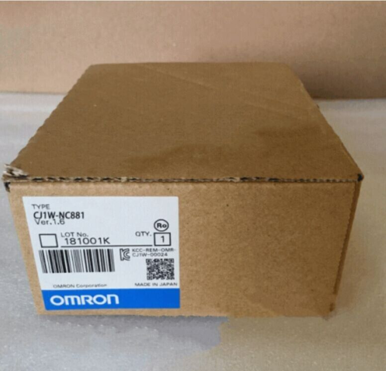 Omron CJ1W-NC881 Position Control Unit in original packaging, Made in Japan.