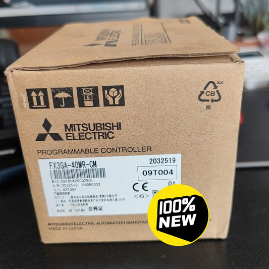 New Mitsubishi FX3GA-40MR-CM PLC in box, Programmable Controller with CE marking, 100% New product.