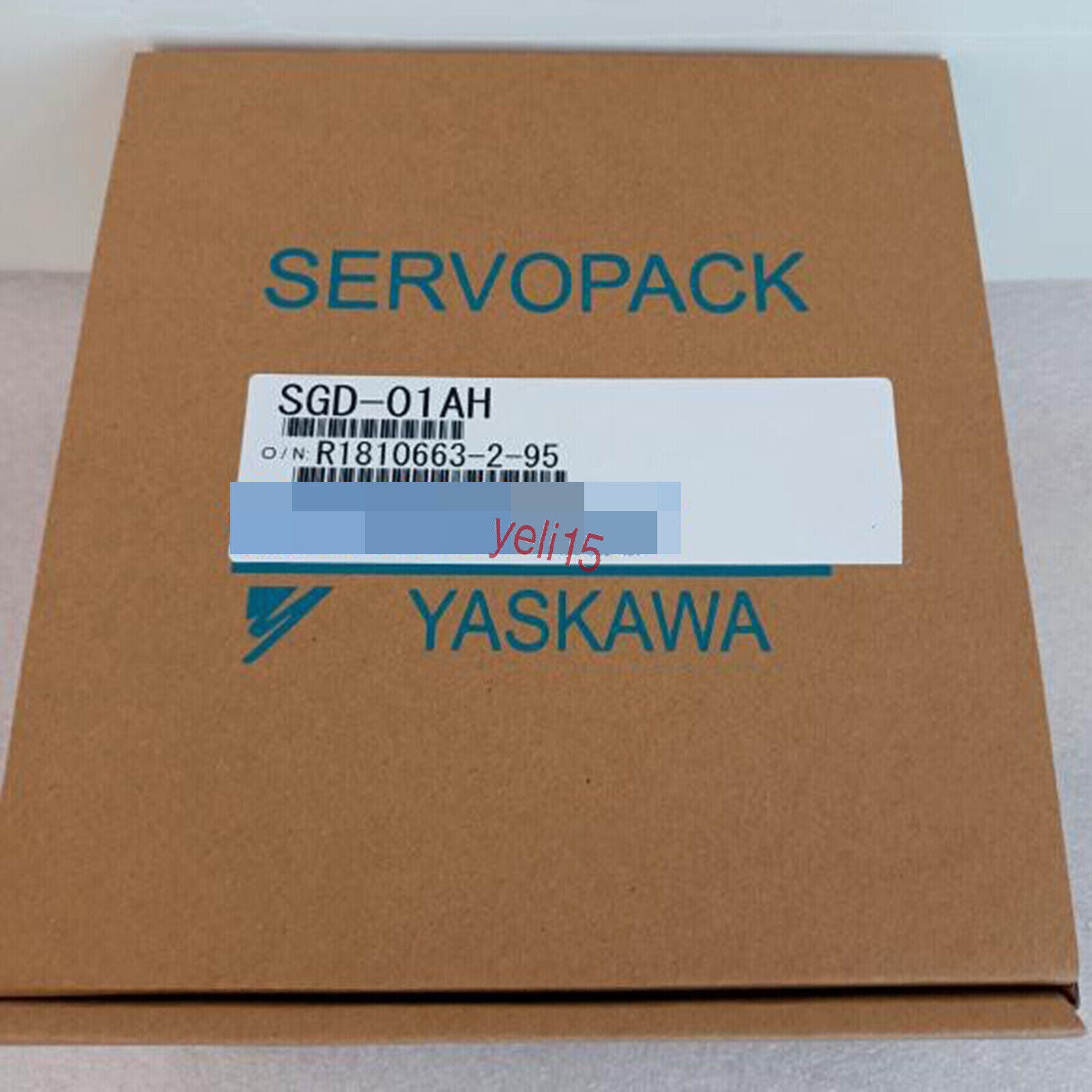 YASKAWA SGD-01AH Servo Drive in original SERVOPACK packaging, brown cardboard box with white label, new condition