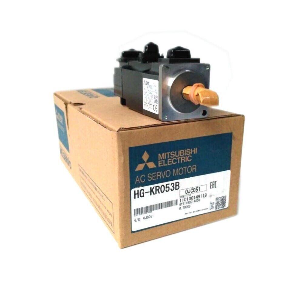 Mitsubishi HG-KR053B AC Servo Motor, new in box. Industrial automation part for sale.