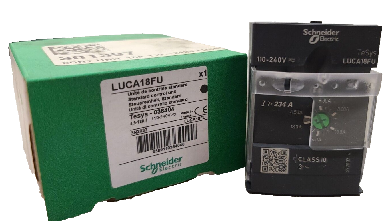 Schneider LUCA18FU TeSys U Motor Starter Overload Relay Standard Control Unit