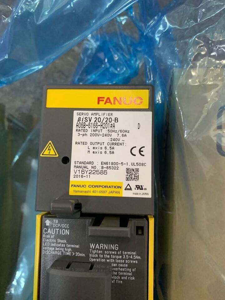 FANUC BiSV 20/20-B Servo Amplifier A06B-6166-H201#A, industrial automation part, new in box