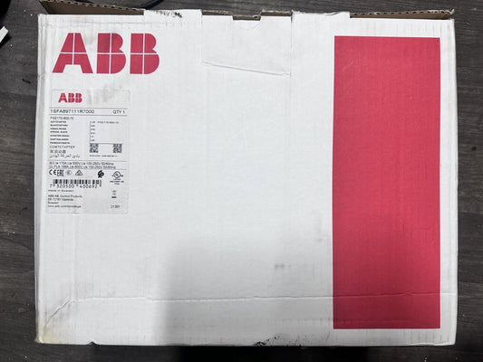 ABB PSE170-600-70 SOFT STARTER product packaging, white and red with product information.