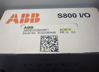 ABB AO815 S800 I/O Analog Input Module 3BSE052605R1 PLC, industrial automation equipment