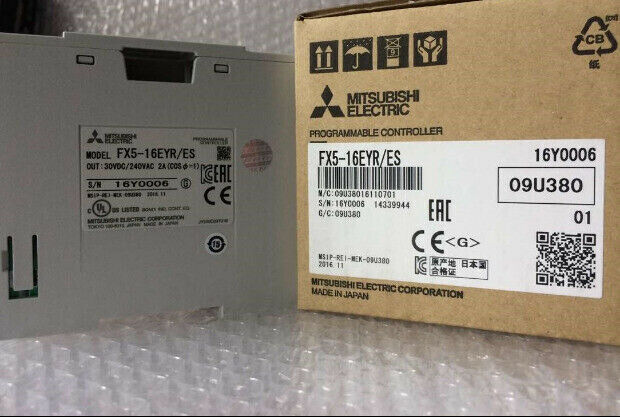 Mitsubishi FX5-16EYR/ES PLC Module, new in box. Industrial automation part Made in Japan, model 16Y0006.
