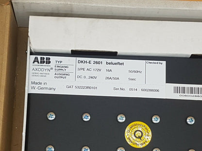 PLC | ABB | AXODYN DKH-E 2601 SERVO DRIVE DKH-E2601