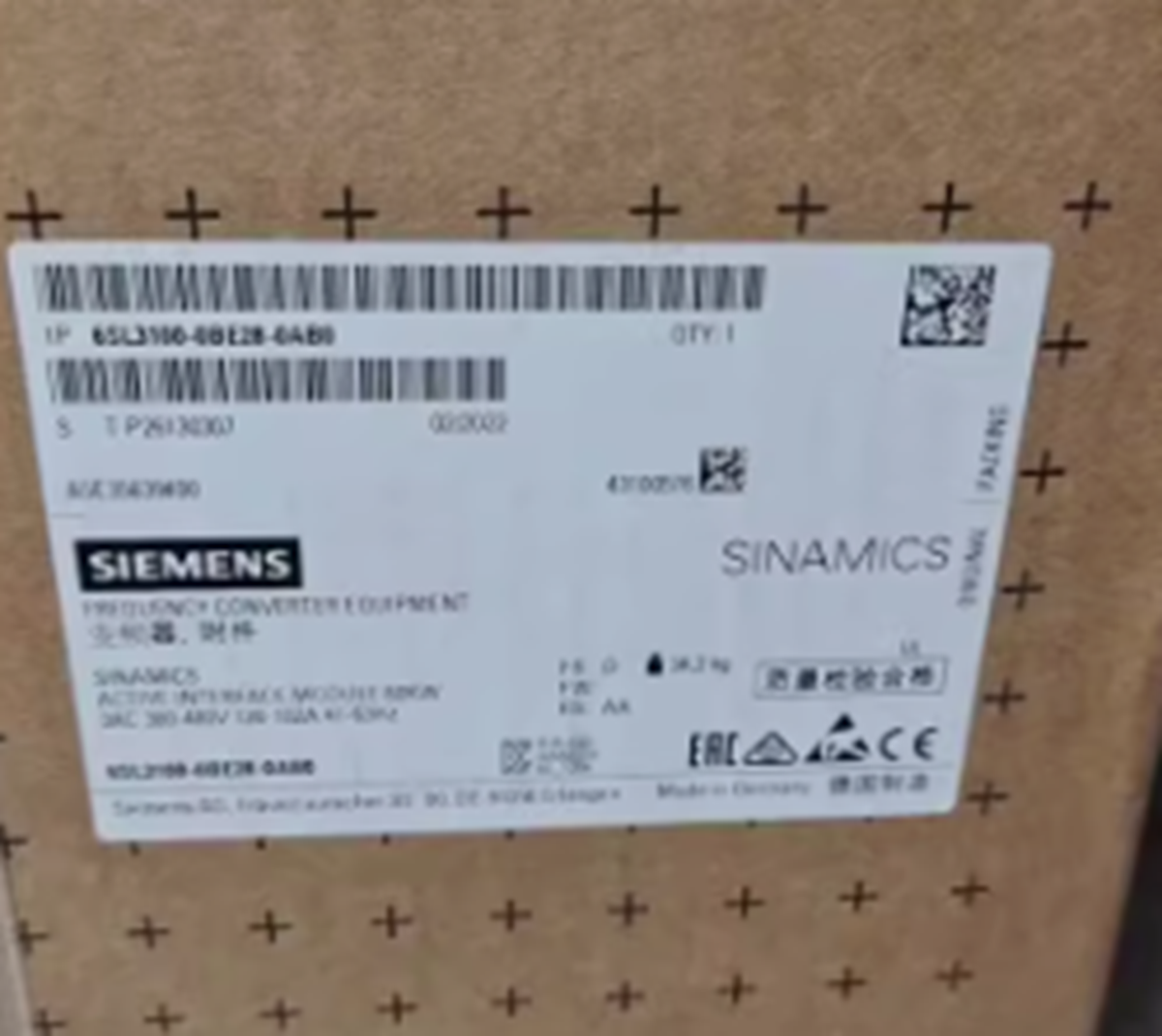 PLC | Siemens | 6SL3100-0BE28-0AB0 6SL3 100-0BE28-0AB0 S120 ACTIVE INTERFACE MODULE