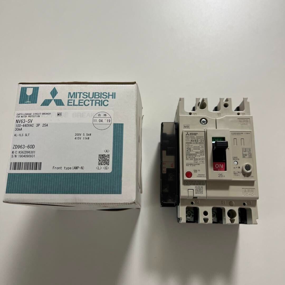 Mitsubishi NV63-SV Circuit Breaker 3P 40A, new product,  PLC and industrial automation parts.