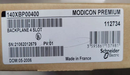 Schneider Electric 140XBP00400 Modicon Premium Backplane, industrial automation part