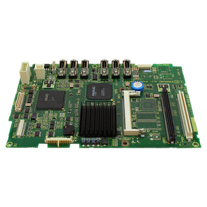 FANUC A20B-8200-0849 PCB Board, industrial automation part, green circuit board, FANUC logo