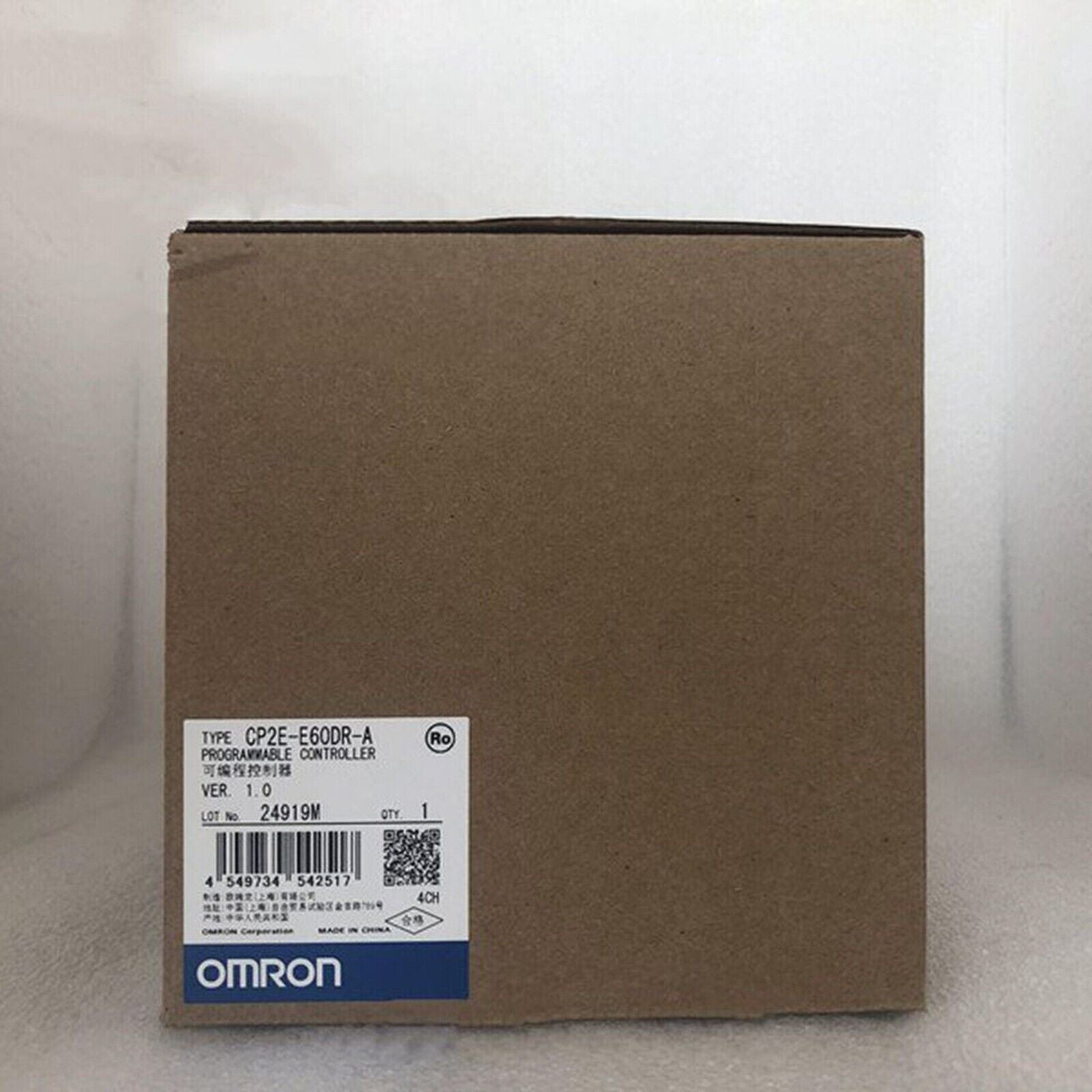 Omron CP2E-E60DR-A Programmable Controller box, new condition, PLC module, expedited shipping