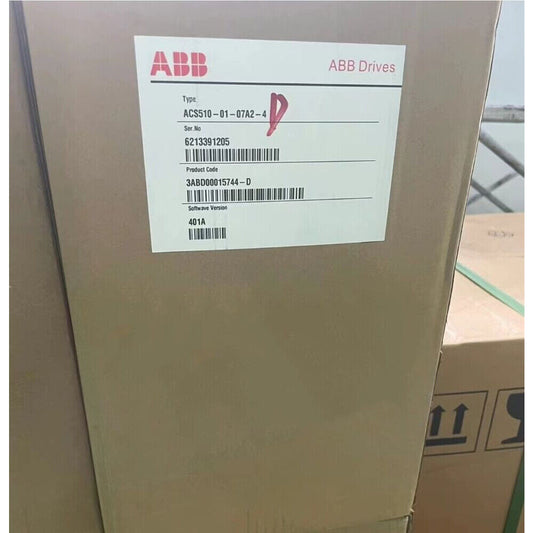 ABB ACS510-01-07A2-4 Frequency Converter Box with Product Information, Industrial Automation Part