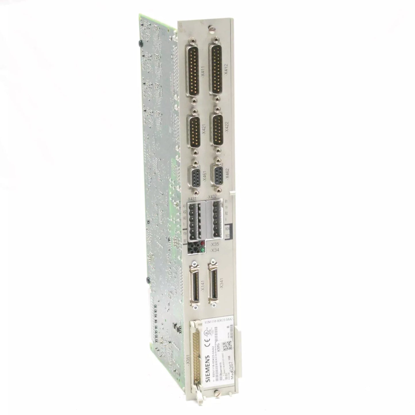 Siemens SIMODRIVE 611 Universal control module 6SN1118-0DK23-0AA2, rack mountable with multiple ports and connectors.