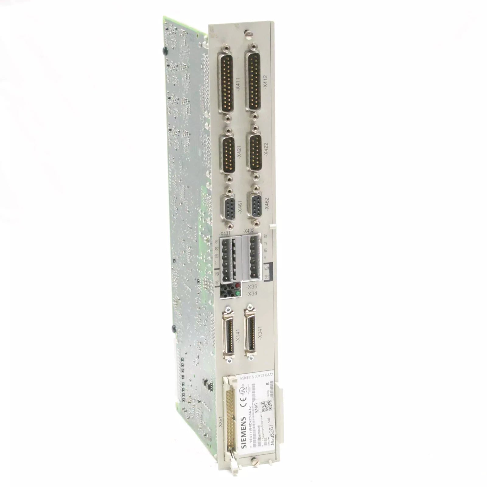 Siemens SIMODRIVE 611 Universal control module 6SN1118-0DK23-0AA2, rack mountable with multiple ports and connectors.
