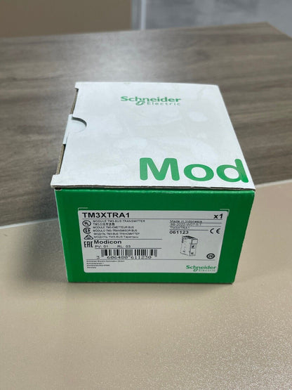 Schneider Electric TM3XTRA1 programmable module, Modicon PLC component, Made in Indonesia.