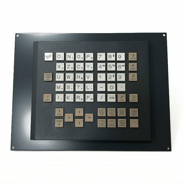 FANUC PLC MDI unit with alphanumeric keypad and function buttons, A02B-0281-C126#TBE, industrial automation component