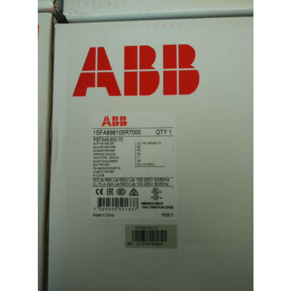 ABB PSTX45-600-70 Soft Starter Box, PLC Module, New in Box