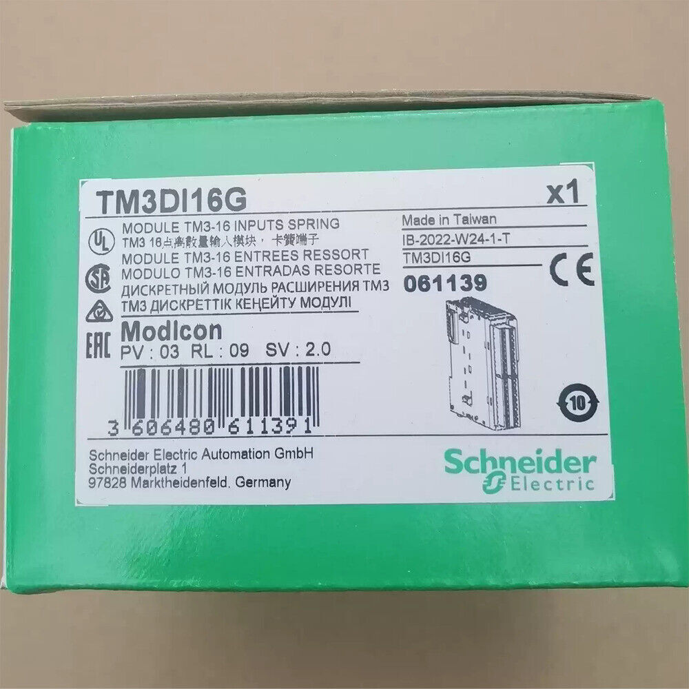 Schneider Electric TM3DI16G PLC module, new in box, industrial automation part.