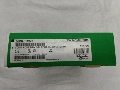 Schneider Electric 170NEF11021 Ethernet Communication Adapter, TSX Momentum PLC module