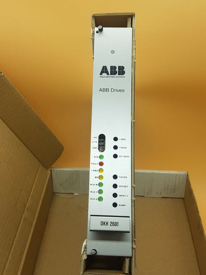 ABB AXODYN DKH 2601 Servo Drive, industrial automation part with status indicators.