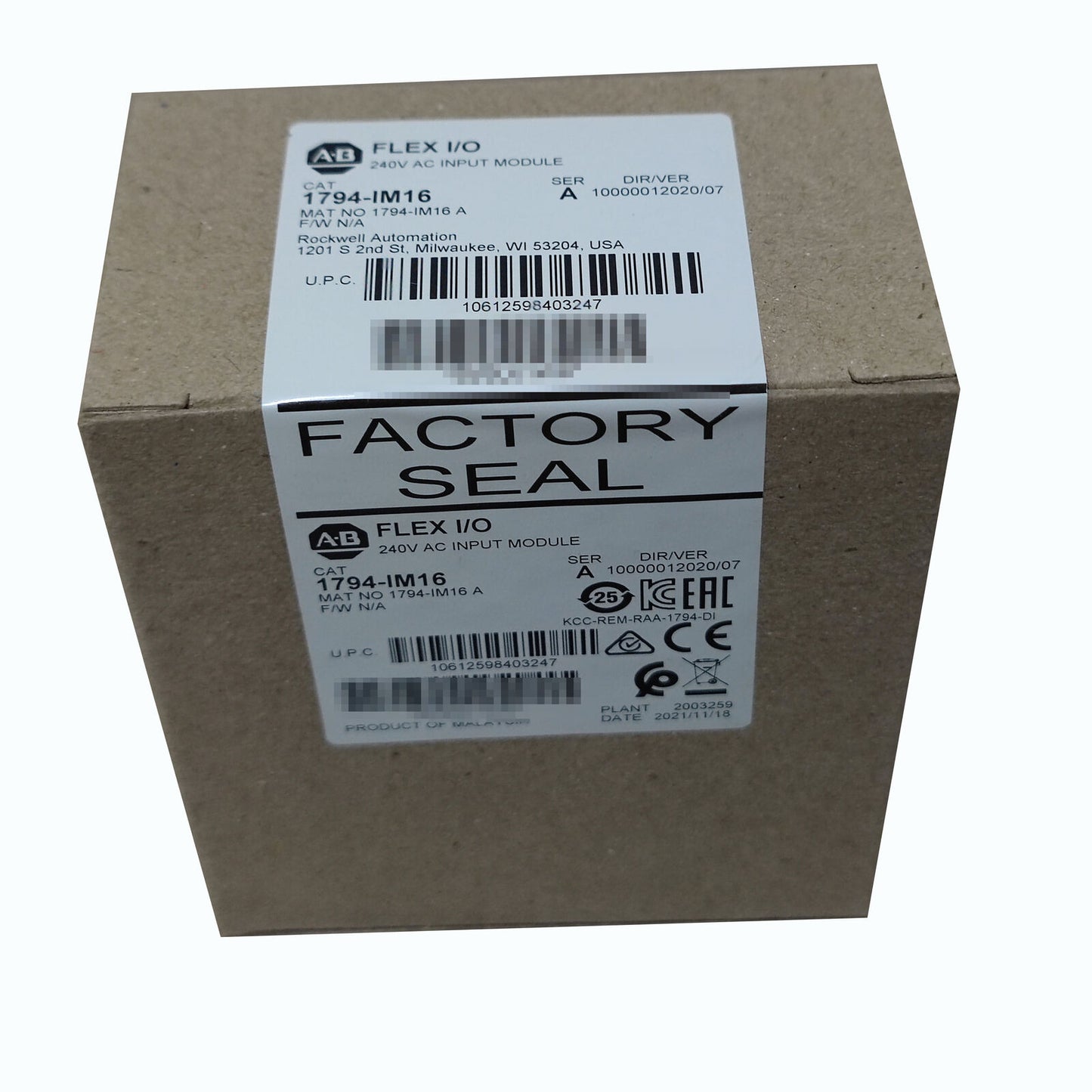 2022 Allen-Bredley 1794IM16 Flex 16 Point Digital Input Module AB 1794-IM16