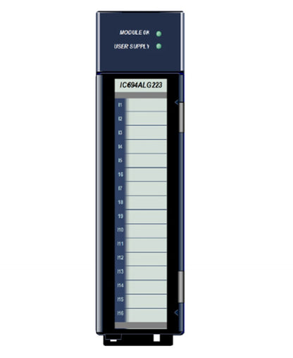 FANUC IC694ALG223 Input Analog Module with indicator lights, for industrial automation