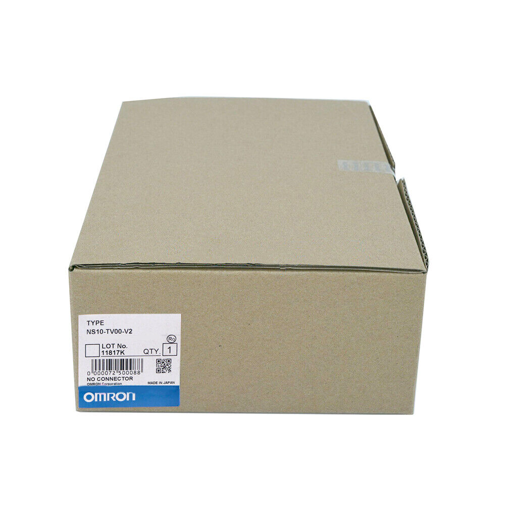 Omron NS10-TV00-V2 touch screen panel module in box. PLC unit, Made in Japan. Industrial automation parts.