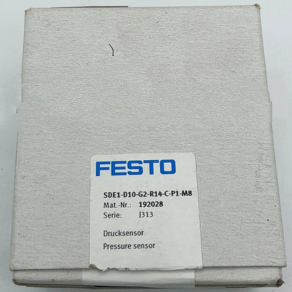 FESTO SDE1-D10-G2-R14-C-P1-M8 Pressure Sensor box, industrial automation part