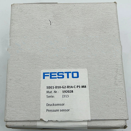 FESTO SDE1-D10-G2-R14-C-P1-M8 Pressure Sensor box, industrial automation part