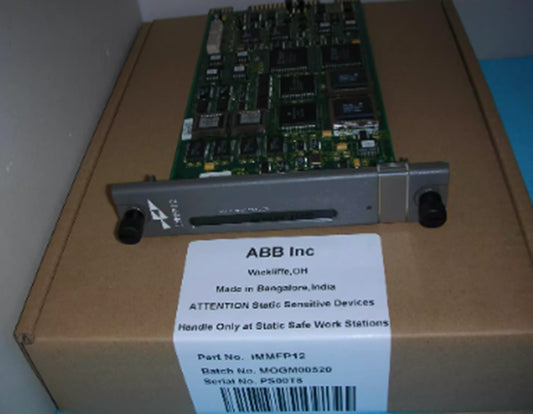 ABB IMMFP12 DCS card in original box, new in box. Static sensitive device.