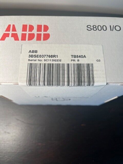 ABB S800 I/O TB840A Module, 3BSE037760R1, PLC Automation Part - New In Box