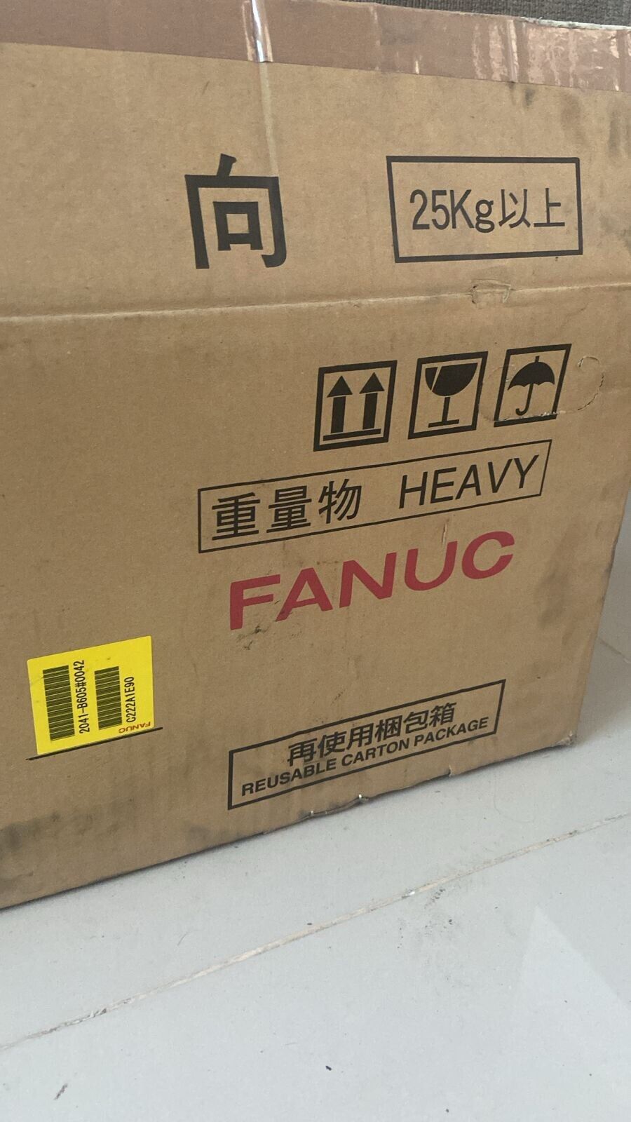 FANUC A06B-2041-B605#0042 servo motor packaging, heavy item, over 25kg, reusable carton