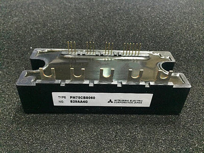 Mitsubishi PM75CBS060 power module, black and silver, a new industrial automation component.