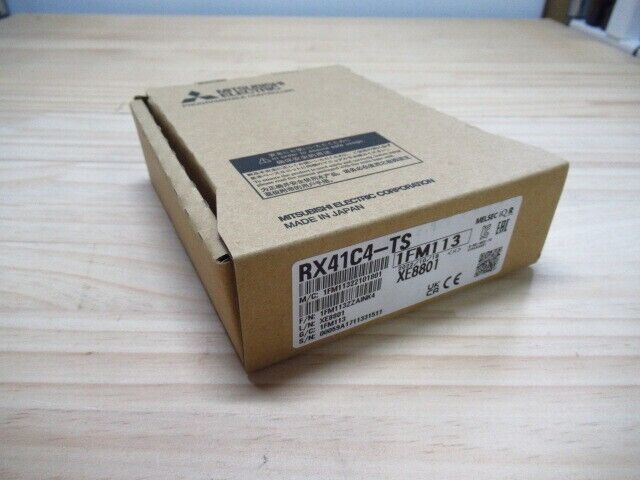 Mitsubishi RX41C4-TS PLC module box, Made in Japan. Industrial automation part.