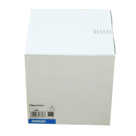 Omron C200HS-CPU21-E PLC module in box, white packaging, industrial automation part, MADE IN JAPAN