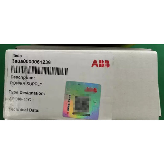 ABB APOW-11C Power Supply, white box with label and barcode