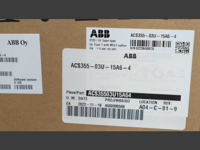 PLC | ABB | ACS355-03U-15A6-4 DRIVE ACS35503U15A64