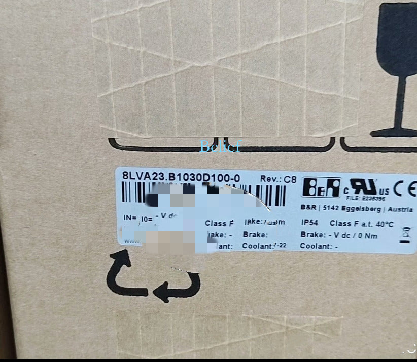 B&R power supply module 8LVA23.B1030D100-0, new servo motor component, IP54 rated, manufactured in Austria.