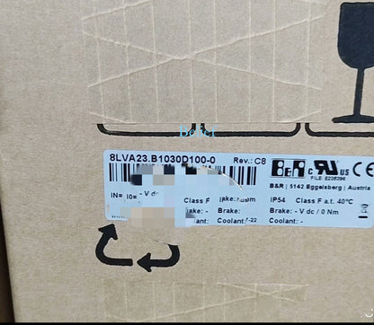 B&R power supply module 8LVA23.B1030D100-0, new servo motor component, IP54 rated, manufactured in Austria.