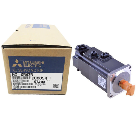 Mitsubishi HG-KR43B AC Servo Motor. New in box, industrial automation parts.