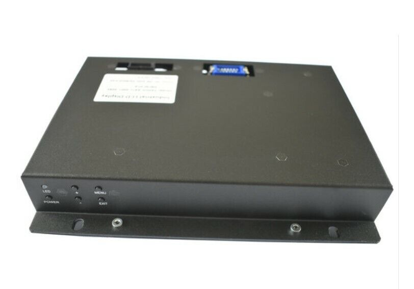 FANUC A61L-0001-0095 industrial LCD display panel, black metal enclosure, with LED indicators and interface.