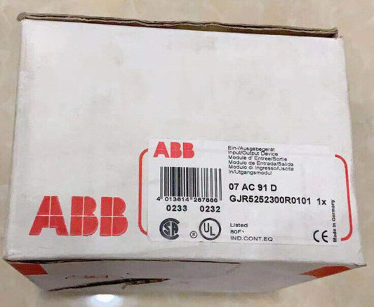 ABB PLC Module 07AC91D, GJR5252300R0101, industrial automation part, new in box, Made in Germany