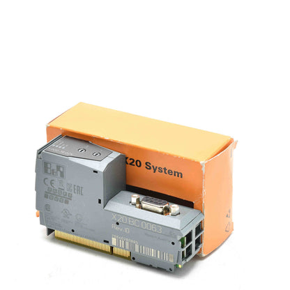 B&R X20 BC 0063 Bus Controller Module, X20 System PLC, Made in Austria, Profibus DP Interface