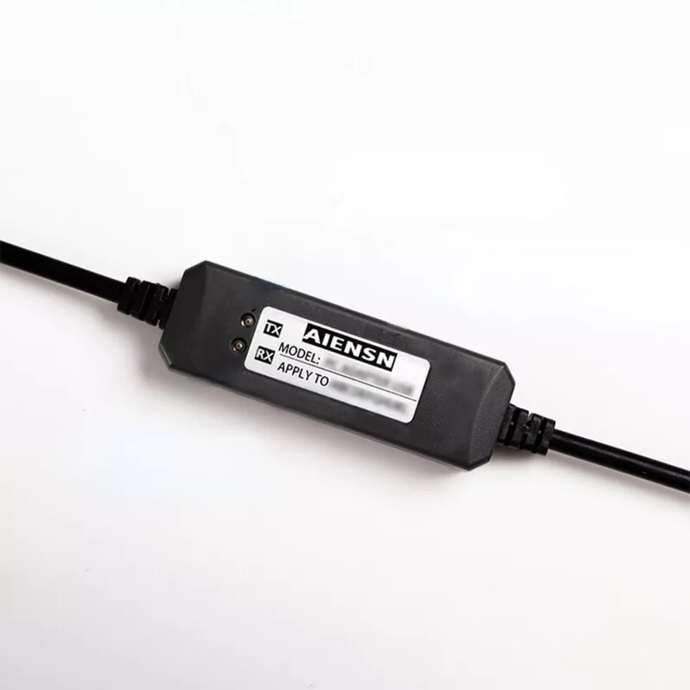 AIENSN PC adapter cable for ABB AC800M PLC, black cable with label, industrial automation part