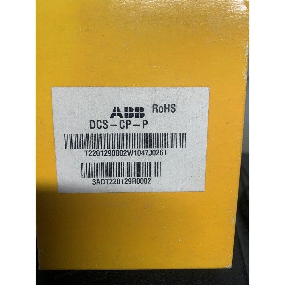 ABB DCS-CP-P Control Panel - Product label with part number, new in box