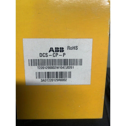 ABB DCS-CP-P Control Panel - Product label with part number, new in box