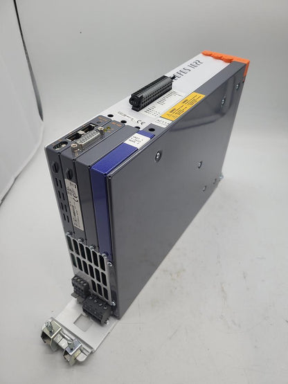 B&R Acopos 1022 industrial servo drive, gray metal casing, automation component, with CE mark