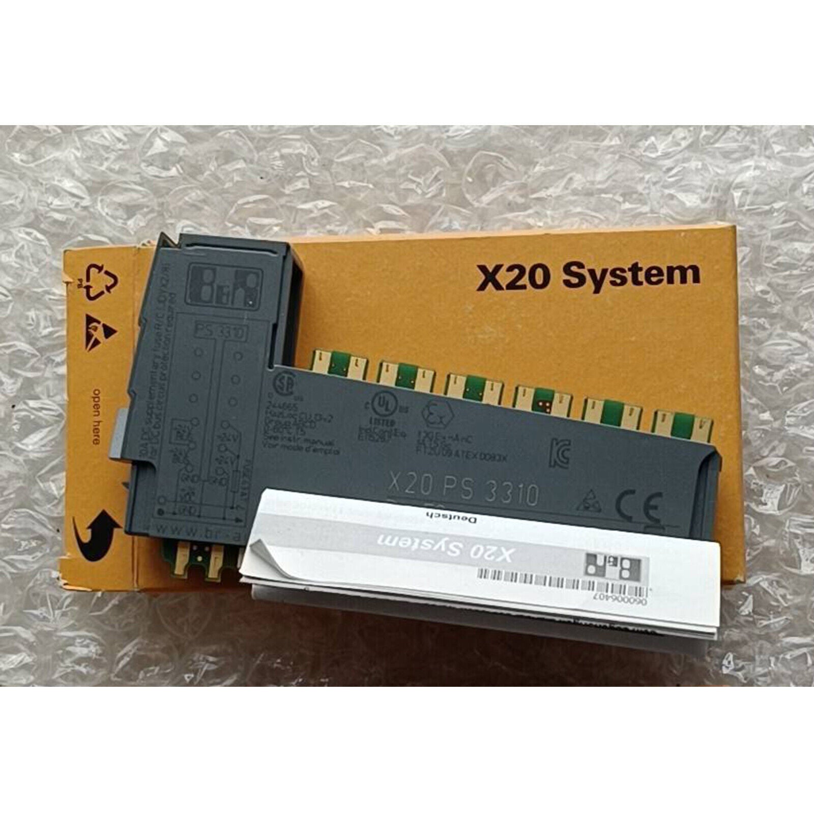 B&R X20 PS 3310 Power Supply Module, industrial automation part, new in box